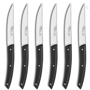 Coffret 6 couteaux manche noir