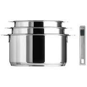 STRATE - Lot de 3 casseroles 16, 18 et 20cm avec poignet amovible