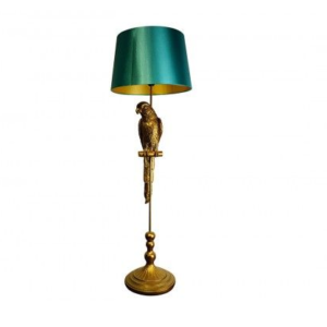 Lampadaire perroquet doré - H121cm