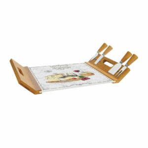 Coffret plateau fromage et 4 couteaux