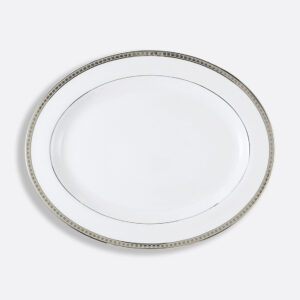 ATHÉNA platine - Plat ovale 38 cm