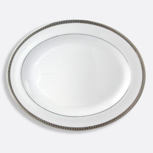 ATHÉNA platine - Plat ovale 43cm