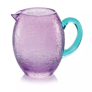 Carafe en verre améthyste