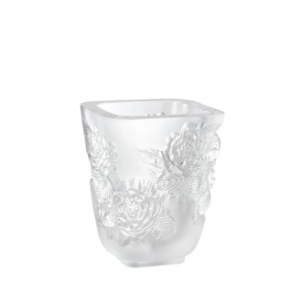 LALIQUE  - Vase pivoines petit modèle