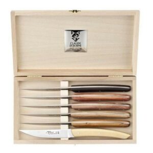 THIERS - Coffret 6 couteaux bois - panaché